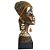 Escultura Busto Africana Estatueta Decorativa Resina 34x17cm - Imagem 2