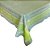Toalha De Mesa Retangular 170x250cm Linho Cinza Verde Ponto Ajour Saldão - Imagem 1