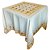 Toalha de Mesa Retangular Branca Bordada Detalhes Vazado 180x310cm - Imagem 1