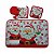 Conjunto Para Cozinha 4 Peças Natal Tapete Pegador Luva e Pano de Prato Saldão - Imagem 1