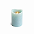 Vela Parafina e Led 10cm Cor Azul Chama Oscila Branco Quente - Imagem 1