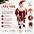 Boneco Papai Noel 127cm em Pé Super Luxo Decoração Natalina - Imagem 3