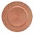 Jogo Com 2 Sousplats Bandejas Gotas em Relevo Rose Glod 33cm. - Imagem 1