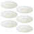 Jogo Com 6 Pratos Fundos 26cm Porcelana Branca Para Servir Massas e Risotos - Imagem 1