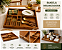 Bandeja Organizadora Bambu 39x34x4cm WoodArt - Imagem 4