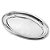Bandeja Decorativa Oval 56x40cm Aço Inox Design Moderno SUPER SALDÃO. - Imagem 1