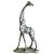 Escultura Girafa Prata 48x26x12cm Com Cristais Transparentes SALDÃO. - Imagem 3