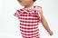 MAIÔ infantil . OLÍVIA . estampa XADREZ ALGODÃO-DE-PREÁ . OTA . - Imagem 2