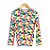BLUSA DE PROTEÇÃO infantil . estampa XADREZ OS BICHOS DA DONA ÖTA . OTA . - Imagem 1