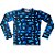 BLUSA DE PROTEÇÃO infantil MANGA LONGA . estampa PLANETA BURUBLUE BLACK . OTA . - Imagem 1
