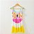 vestido  de TENNIS |MARIA ESTHER| .  estampa GEOMÉTRICOS_AMARELO COM ROSA . ÖTA TENNIS CLUB - Imagem 2
