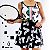 vestido  de TENNIS |MARIA ESTHER| .  estampa GEOMÉTRICOS_PRETO COM BRANCO . ÖTA TENNIS CLUB - Imagem 4