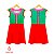 Vestido  de TENNIS |BIA| .  estampa wimbledon _ ÖTA_ VERMELHO & VERDE . ÖTA TENNIS CLUB - Imagem 1