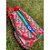 raqueteira mochila  de cordinha para  tennis e beach tennis ÖTA _ GEOMÉTRICOS VERMELHO COM VERDE - Imagem 1