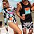 HOT PANT PARA BEACH TENISTA/SURF .  estampa GEOMÉTRICOS PRETO COM BRANCO . ÖTA TENNIS CLUB - Imagem 3