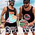 bermuda de TENNIS E BEACH TENNIS: modelo |FEDERER| . PLAY branco preto - Imagem 2