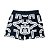 bermuda de TENNIS E BEACH TENNIS: modelo |FEDERER| . PLAY branco preto - Imagem 1