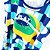 vestido  de TENNIS  E BEACH TENNIS | nadador  SLIM| .  estampa  BRASIL GEOMÉTRICO . OTA . - Imagem 2