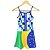 vestido  de TENNIS E BEACH TENNIS | SERENA| .  estampa BRASIL . OTA . - Imagem 1