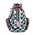 raqueteira mochila de cordinha para tennis e beach tennis ÖTA _ GEOMÉTRICOS PRETO E BRANCO - Imagem 1