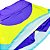 saia de TENNIS |RADU| .  estampa GEOMÉTRICOS  ROXO COM AMARELO FLUOR . ÖTA TENNIS CLUB - Imagem 3