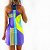 vestido de TENNIS e B.T | nadador OSAKA . GEOMÉTRICO AUREA ROXO COM  AMARELO FLUOR . ÖTA TENNIS CLUB - Imagem 2