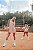vestido  de TENNIS E BEACH TENNIS | SERENA| .  estampa RACKET TENNIS ROSE  . OTA TENNIS CLUB - Imagem 2