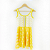 vestido  de TENNIS |MARIA ESTHER| .  estampa racket yellow . PARADISE .  ÖTA TENNIS CLUB - Imagem 2