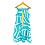 vestido  de TENNIS E BEACH TENNIS | SERENA| .  estampa RAIO DE LUZ BLUE  . OTA TENNIS CLUB - Imagem 2
