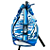 raqueteira mochila  de cordinha para  tennis e beach tennis ÖTA _ ANDORINHA-DO-RIO - Imagem 2