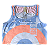 CROPPED MODELO SABALENKA _ AZUL E PÊSSEGO . ÖTA TENNIS CLUB - Imagem 2