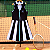 vestido  de TENNIS |RYBAKINA| .  estampa  RAIO DE LUZ _ BLACK  . ÖTA TENNIS CLUB - Imagem 1
