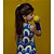 vestido  de TENNIS INFANTIL | SERENA | .  estampa JARDIM AMALFI . OTA . - Imagem 2