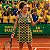 vestido de TENNIS E BEACH TENNIS | nadador SLIM| . estampa MAR BRASILEIRO AMARELO . OTA . - Imagem 1
