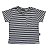 CAMISETA para bebê . estampa LISTRADO PRETO E BRANCO . ALGODÃO . OTA . - Imagem 1