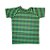 BLUSA DE PROTEÇÃO infantil . MANGA CURTA . estampa XADREZ BORBOLETAS NO JARDIM BAIANO . OTA . - Imagem 1
