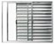 JANELA VENEZIANA 3 FOLHAS UMA FIXA VIDRO LISO LINHA MODULAR ALUMÍNIO BRILHANTE - Imagem 1