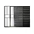 JANELA VENEZIANA 3 FOLHAS UMA FIXA VIDRO LISO LINHA MODULAR ALUMÍNIO PRETO COM GRADE - Imagem 1