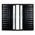 JANELA VENEZIANA 6 FOLHAS VIDRO LISO LINHA MODULAR ALUMÍNIO PRETO - Imagem 1