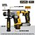Martelo Perfurador Rompedor DEWALT 20v -DCH172B-B3-SDS Sem Bateria - Imagem 2