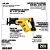 Combo Serra Sabre Compacta 1.1/8 Pol e Bateria de Li-Íon 20V MAX4,0Ah Premium XR - DEWALT-K7166 - Imagem 2
