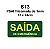 PLACA FOTOL. ("SAÍDA DE EMERGÊNCIA") 12X24 - - Imagem 1