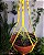 Suporte para plantas macramê com tingimento natural - Imagem 3