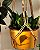 Macramê Suporte para plantas - tingimento urucum - Imagem 3