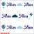 Kit Maternidade: Manta & Macacão, Touca & luvas "NUVENS" personalizado - Imagem 5