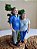 Casal de idosos escultura topo de bolo personalizado em biscuit - Imagem 2