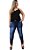 Calça jeans feminina plus size com lycra skinny - Imagem 1