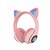 Headset de Gatinho Cats TO-89 Rosa - Imagem 1