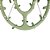 Mini-Varal Oval com 24 Prendedores 6094 Verde - Imagem 1