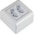Caixa de Sobrepor com 2 Tomadas 2P+T 10 A 250 V Tramontina LizFlex Branca - Imagem 1